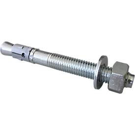 Schulte Lagertechnik Bodenanker für Palettenregal-Rahmen, 115 mm lang, Edelstahl