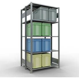 Schulte Lagertechnik  Boutloze dubbele bodemplank type 150 - 2000x1000x2x400 mm galv.2x5 schappen