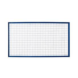 Schulte Lagertechnik Drahtgitter-Rückwand für Ständerrahmen S610-M18, B 3300 x H 1000 mm, blau/verzinkt