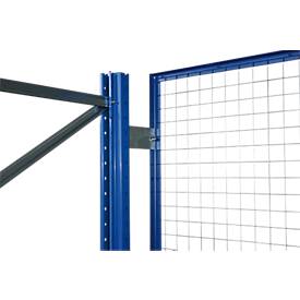 Schulte Lagertechnik Drahtgitter-Rückwand für Ständerrahmen S625-A18, S635-B20 und S645-B25, B 1350 x H 1500 mm, blau/verzinkt