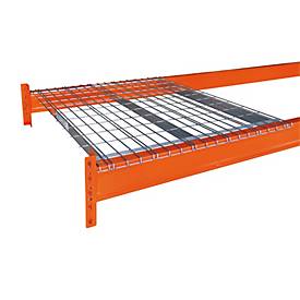 Schulte Lagertechnik Drahtgitterauflagen für Palettenregale, T 1100 mm, für Holmtiefe 50 mm, Holmlänge 2700 mm, verzinkt, 3 Stück