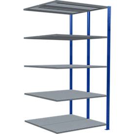 Schulte Lagertechnik  Dubbel legbordstelling. Type 250 kg - 2000x1000x2x500 mm, 10 schappen