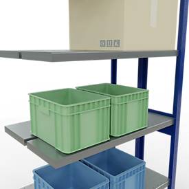 Schulte Lagertechnik  Dubbel legbordstelling. Type 250 kg - 2500x1000x2x300 mm, 12 legborden