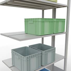 Schulte Lagertechnik  Dubbele stapelbak type 150 - 2000x1000x2x300 mm 2x5 schappen