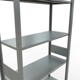 Schulte Lagertechnik Fachbodenregal MULTIplus150, Steck-Grundregal, B 1000 x T 400 x H 3000 mm, 7 Ebenen, bis 1500 kg, verzinkt