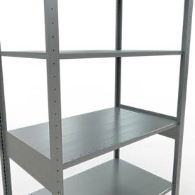 Schulte Lagertechnik Fachbodenregal MULTIplus150, Steck-Grundregal, B 1000 x T 600 x H 2500 mm, 6 Ebenen, bis 1400 kg, verzinkt