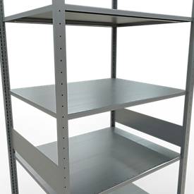 Schulte Lagertechnik Fachbodenregal MULTIplus150, Steck-Grundregal, B 1000 x T 800 x H 3000 mm, 7 Ebenen, bis 1500 kg, verzinkt