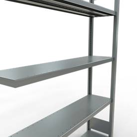 SCHULTE Lagertechnik Fachbodenregal - Stecksystem MULTIplus 250 Anbauregal - 2000x1300x300 mm, Typ 250 kg