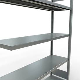 SCHULTE Lagertechnik Fachbodenregal - Stecksystem MULTIplus 250 Anbauregal - 2000x1300x400 mm, Typ 250 kg