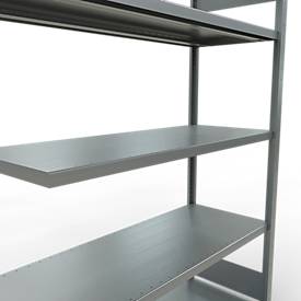 SCHULTE Lagertechnik Fachbodenregal - Stecksystem MULTIplus 250 Anbauregal - 2000x1300x500 mm, Typ 250 kg