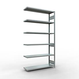 SCHULTE Lagertechnik Fachbodenregal - Stecksystem MULTIplus 250 Anbauregal - 2500x1300x400 mm, Typ 250 kg