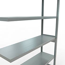 SCHULTE Lagertechnik Fachbodenregal - Stecksystem MULTIplus 250 Anbauregal - 2500x1300x400 mm, Typ 250 kg