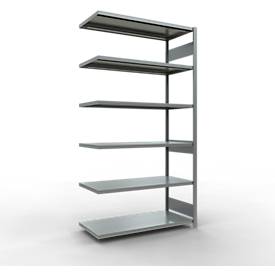 SCHULTE Lagertechnik Fachbodenregal - Stecksystem MULTIplus 250 Anbauregal - 2500x1300x600 mm, Typ 250 kg