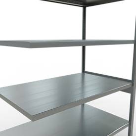 SCHULTE Lagertechnik Fachbodenregal - Stecksystem MULTIplus 250 Anbauregal - 2500x1300x800 mm, Typ 250 kg