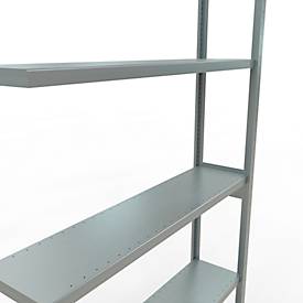SCHULTE Lagertechnik Fachbodenregal - Stecksystem MULTIplus 250 Anbauregal - 3000x1300x300 mm, Typ 250 kg