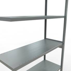 SCHULTE Lagertechnik Fachbodenregal - Stecksystem MULTIplus 250 Anbauregal - 3000x1300x500 mm, Typ 250 kg