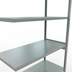 SCHULTE Lagertechnik Fachbodenregal - Stecksystem MULTIplus 250 Anbauregal - 3000x1300x600 mm, Typ 250 kg