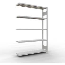 SCHULTE Lagertechnik Fachbodenregal - Stecksystem MULTIplus 250 Anbauregal mit Längenriegel - 2000x1300x300 mm, Typ 250 kg