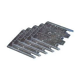 Schulte Lagertechnik Fußplatten-Unterlegblech für Ständerrahmen S610-M18-U und S625-A18, Stärke 2 mm, verzinkt, 5 Stück