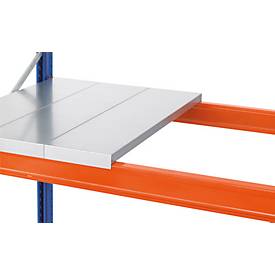 Schulte Lagertechnik Stahlpaneel für Palettenregale, Stärke 1,5 mm, B 300 x H 40 mm, für Regaltiefe 1100 mm, verzinkt, bis 320 kg