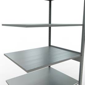 Schulte Lagertechnik  Stapelaanbouw met lengtebout - 2500x1000x800 mm, type 150 kg