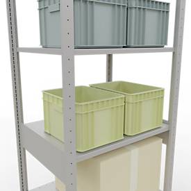 Schulte Lagertechnik  Stapelvoet met lengtevergrendeling - 2500x 750x600 mm, type 150 kg