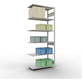 SCHULTE Lagertechnik - Steck.Anbaur.mit Längenriegel - 2500x1000x500 mm, Typ 150 kg