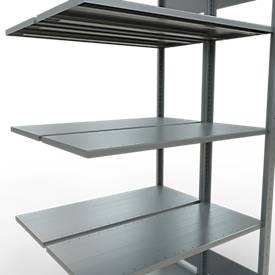 SCHULTE Lagertechnik - Steck.Doppelanbauregal Typ 150 - 2000x1000x2x400 mm,verz.2x5 Böden