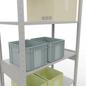 SCHULTE Lagertechnik - Steck.Grundr.mit Längenriegel - 2500 x 1000 x 500 mm, Typ 150 kg