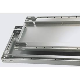 Schulte Lagertechnik Steckregal MULTIplus250, Grundregal, B 1000 x T 600 x H 2000 mm, Stahl, RAL 5010 Enzianblau/verzinkt