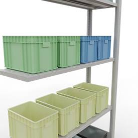 SCHULTE Lagertechnik - Stecks.Anbaur.mit Längenriegel - 2000x1000x300 mm, Typ 150 kg