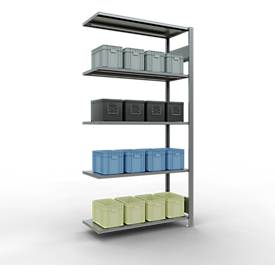 SCHULTE Lagertechnik - Stecks.Anbaur.mit Längenriegel - 2000x1000x400 mm, Typ 150 kg