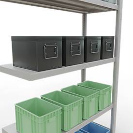 SCHULTE Lagertechnik - Stecks.Anbaur.mit Längenriegel - 2000x1000x400 mm, Typ 250 kg