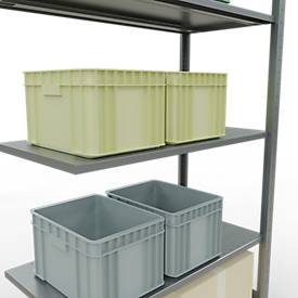 SCHULTE Lagertechnik - Stecks.Anbaur.mit Längenriegel - 2000x1000x500 mm, Typ 150 kg