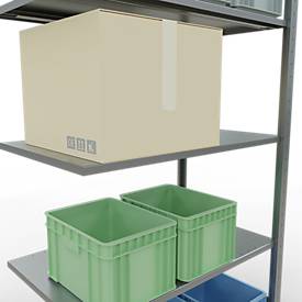 SCHULTE Lagertechnik - Stecks.Anbaur.mit Längenriegel - 2000x1000x600 mm, Typ 150 kg