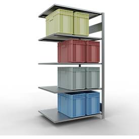 SCHULTE Lagertechnik - Stecks.Anbaur.mit Längenriegel - 2000x1000x800 mm, Typ 150 kg