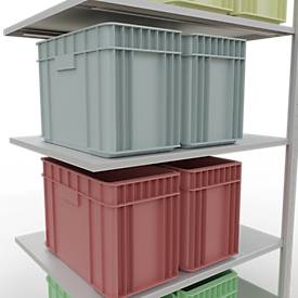 SCHULTE Lagertechnik - Stecks.Anbaur.mit Längenriegel - 2000x1000x800 mm, Typ 150 kg