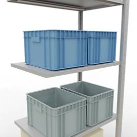 SCHULTE Lagertechnik - Stecks.Anbaur. mit Längenriegel - 2000x750x500 mm, Typ 150 kg