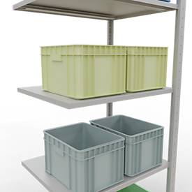 SCHULTE Lagertechnik - Stecks.Anbaur. mit Längenriegel - 2000x750x600 mm, Typ 150 kg