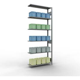 SCHULTE Lagertechnik - Stecks.Anbaur.mit Längenriegel - 2500x1000x300 mm, Typ 150 kg