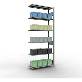 SCHULTE Lagertechnik - Stecks.Anbaur.mit Längenriegel - 2500x1000x400 mm, Typ 150 kg