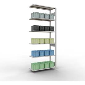 SCHULTE Lagertechnik - Stecks.Anbaur.mit Längenriegel - 2500x1000x400 mm, Typ 150 kg