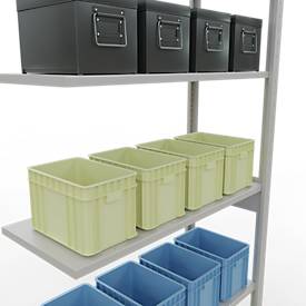 SCHULTE Lagertechnik - Stecks.Anbaur.mit Längenriegel - 2500x1000x400 mm, Typ 150 kg