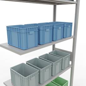 SCHULTE Lagertechnik - Stecks.Anbaur.mit Längenriegel - 3000x1000x400 mm, Typ 150 kg