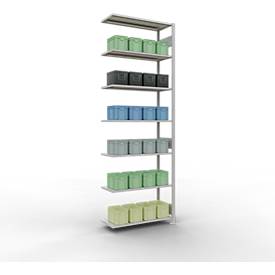 SCHULTE Lagertechnik - Stecks.Anbaur.mit Längenriegel - 3000x1000x400 mm, Typ 150 kg