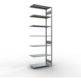 SCHULTE Lagertechnik - Stecks.Anbaur.mit Längenriegel - 3000x1000x500 mm, Typ 150 kg