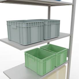 SCHULTE Lagertechnik - Stecks.Anbaur.mit Längenriegel - 3000x1000x500 mm, Typ 150 kg