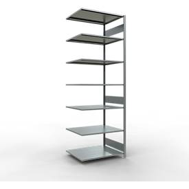 SCHULTE Lagertechnik - Stecks.Anbaur.mit Längenriegel - 3000x1000x800 mm, Typ 150 kg