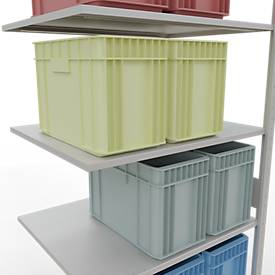 SCHULTE Lagertechnik - Stecks.Anbaur.mit Längenriegel - 3000x1000x800 mm, Typ 150 kg