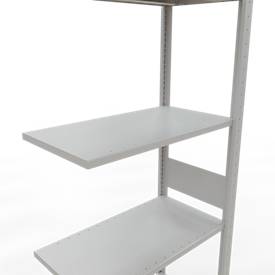 SCHULTE Lagertechnik - Stecks.Anbaur. mit Längenriegel - 3000x750x400 mm, Typ 150 kg